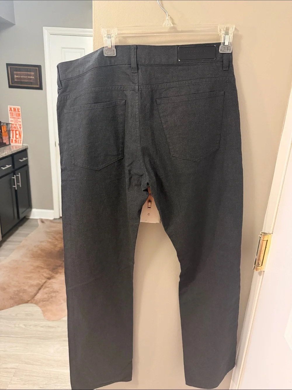 Vintage Burberry Black Label Men's Washed Black Denim Jeans 34/30